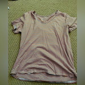 Shirt sleeve striped top from American Eagle.